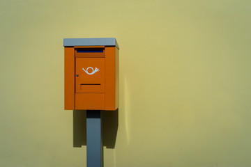 Postbox by the wall