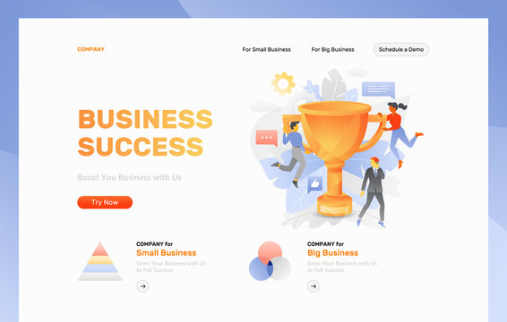 Business Success Header Template
