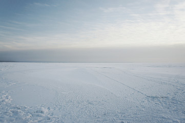 Winter landscape. Good for Christmas background