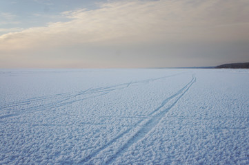 Winter landscape. Good for Christmas background