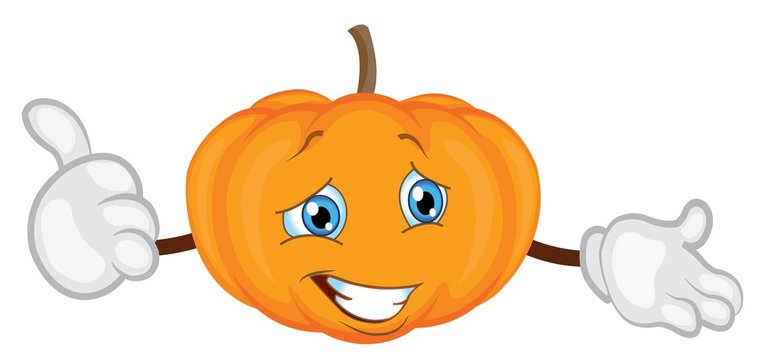 cute pumpkin character cartoon