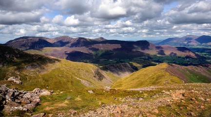 The ridgeline of High Crags and Scope End