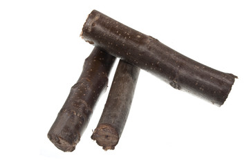 firewood isolated on white background