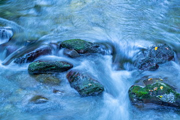 Water Rushing Over Rocks