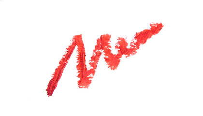 lipstick isolated on white background