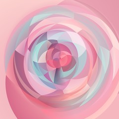 abstract modern art geometric swirl background - baby pink blue sweet pastel colors colored