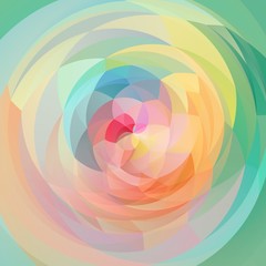 abstract modern art geometric swirl background - full spectrum rainbow colored - spring green, yellow, pink, blue, orange