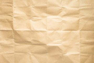 empty wrinkled paper as  background