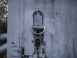 old door with lock