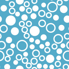 Seamless vector EPS 10. Abstract geometric pattern with Rounds and circles. Multicolor Figures. Texture for print and Banner. Flat style