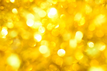 Obraz premium Color gold bokeh for background,For Christmas and Happy new year.
