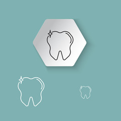 vector line icons, sign and symbols in flat design on paper cut circle and hextagon shape medicine and health 