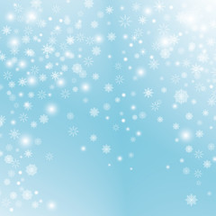 Obraz na płótnie Canvas Snowflake transparent decoration effect.