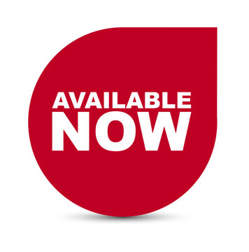 red vector banner available now