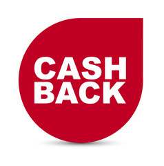 red vector banner cash back