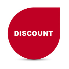 red vector banner discount