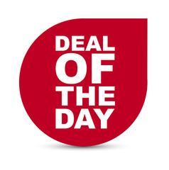 red vector banner deal of the day