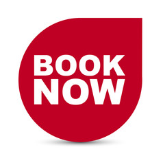 red vector banner book now
