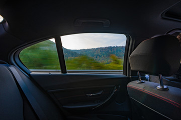 Travelling in the car