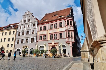 Naklejka premium Repräsentative Bürgerhäuser, Untermarkt, Görlitz