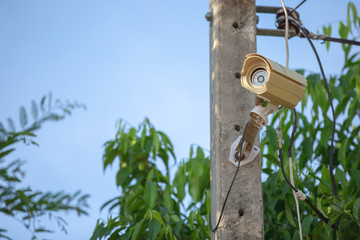 CCTV installment on public electrical pole