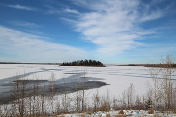 Winter Takes Astotin Lake, Elk Island National Park, Alberta