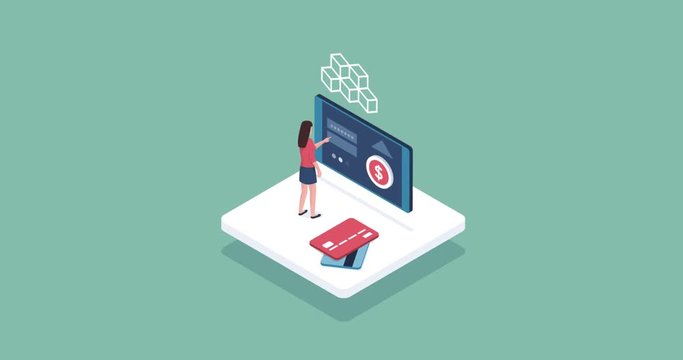 Online banking and cruptocurrencies