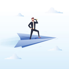 Ready to Fly. Business vector concept illustration.