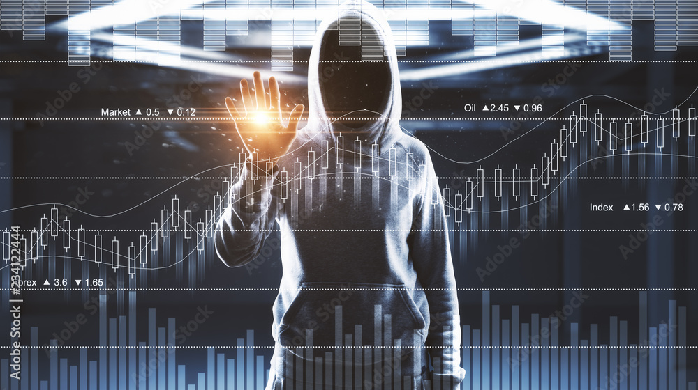 Poster hacking and information concept