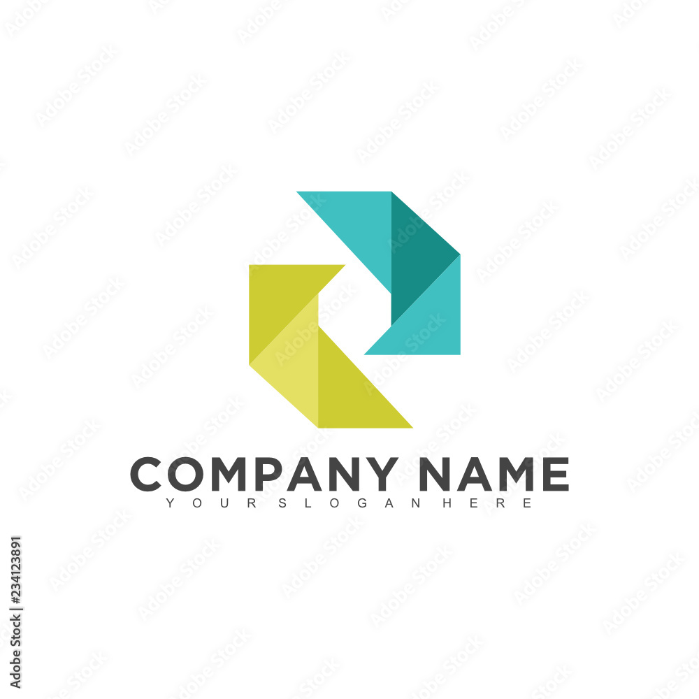 Poster simple minimalistic modern professional logo design of technology vector eps illustrator template