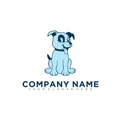 Simple minimalistic modern professional logo design of animal pet vector EPS illustrator template