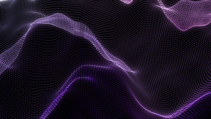 Music abstract background. Equalizer for music, showing sound waves with musical waves, background equalizer. 3d rendering.