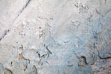 Oil Painting closeup texture background with red blue gray white colors for vivid colorful creative ideas.