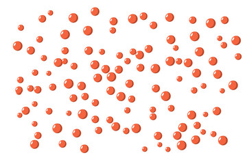 Decoration elements flat style beads for designing holiday poster, banner, logo, icon, invitation or greeting card for new year, christmas, carnival, birthday concepts without background, isolated