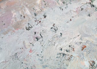 Oil Painting closeup texture background with red blue gray white colors for vivid colorful creative ideas.