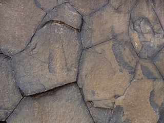 Real flat brown rock texture