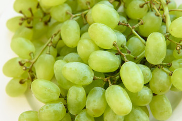 Bunch of Grapes green. Useful berries and fruits for vegetarian food. 