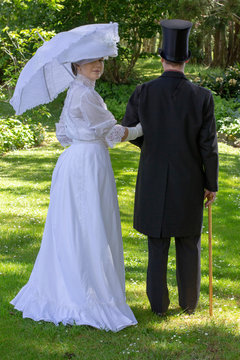 Edwardian Couple In Love