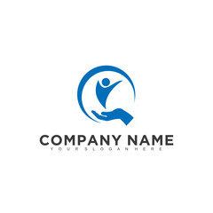 Simple minimalistic modern professional logo design of medical vector EPS illustrator template