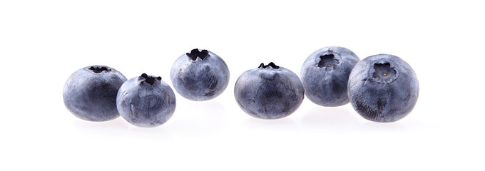 Blueberries Isolated on White Background