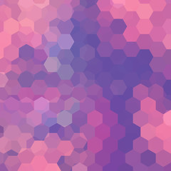 Obraz premium Background made of pink, purple hexagons. Square composition with geometric shapes. Eps 10