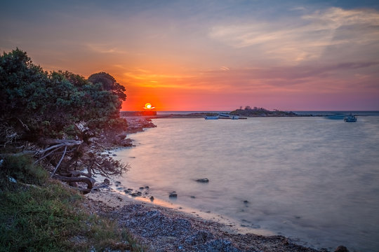 Sonnenaufgang am Meer, Griechische Insel Antiparos