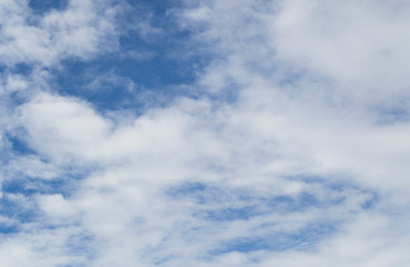 blue sky with white clouds