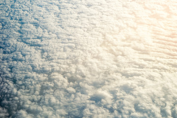 Sky view on the plane