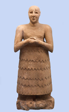 Sumerian statue of Lugal-Dalu, King of Adab from Southern Mesopotamia