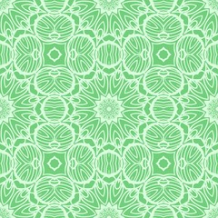 Decorative floral ornament. seamless pattern. vector illustration. Tribal Ethnic Arabic, Indian, motif. for interior design, wallpaper