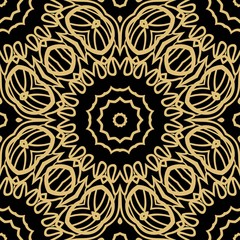 vector illustration. pattern with floral ornament, decorative border. design for print fabric, super fantastic bandana.