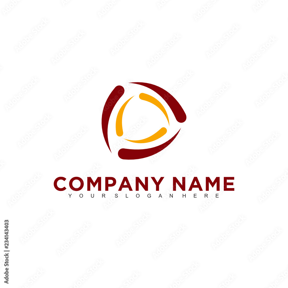 Poster simple minimalistic modern professional logo design of technology vector eps illustrator template