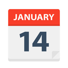 January 14 - Calendar Icon