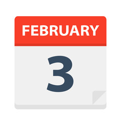 February 3 - Calendar Icon